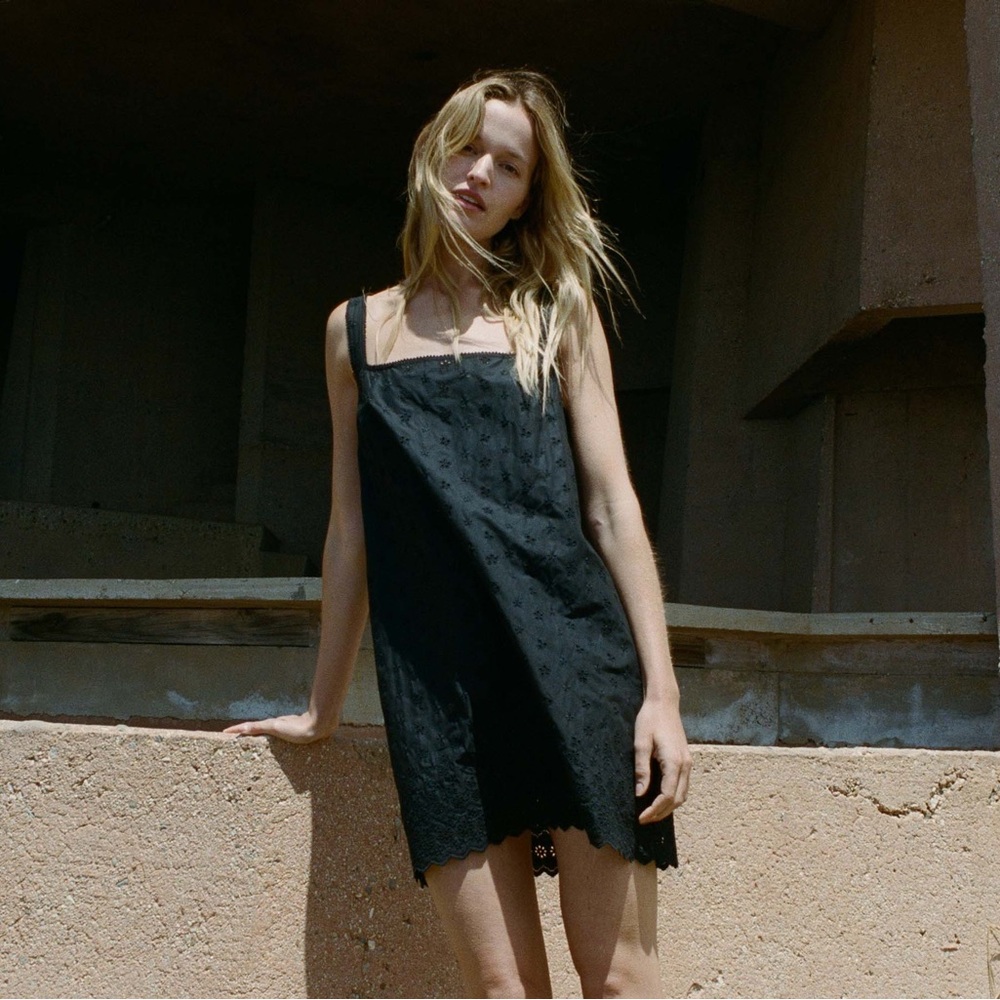 Doen Carina Black Dress L -NWT -Black